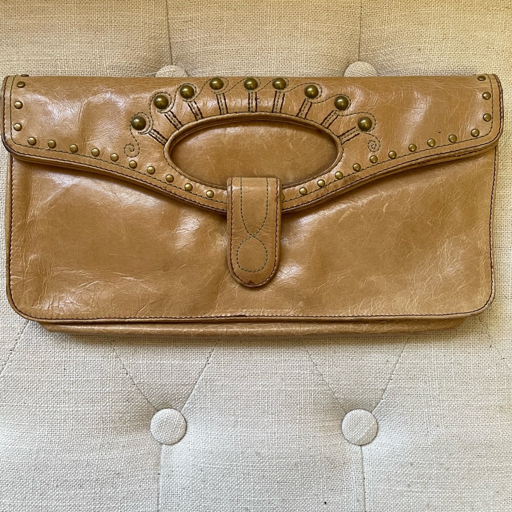 Chic, versatile HOBO Distressed Clutch